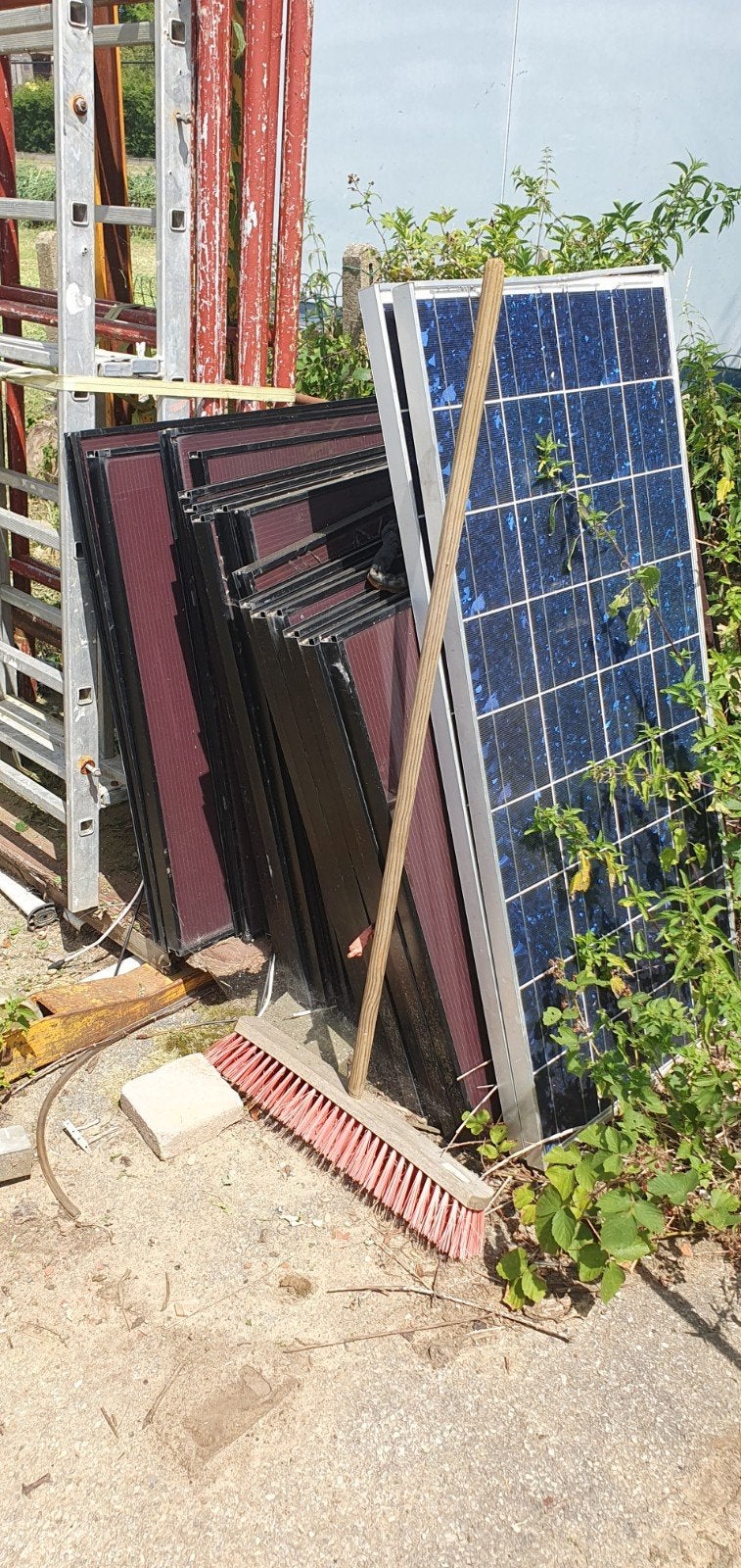 Zonepanelen, Ophalen, Paneel