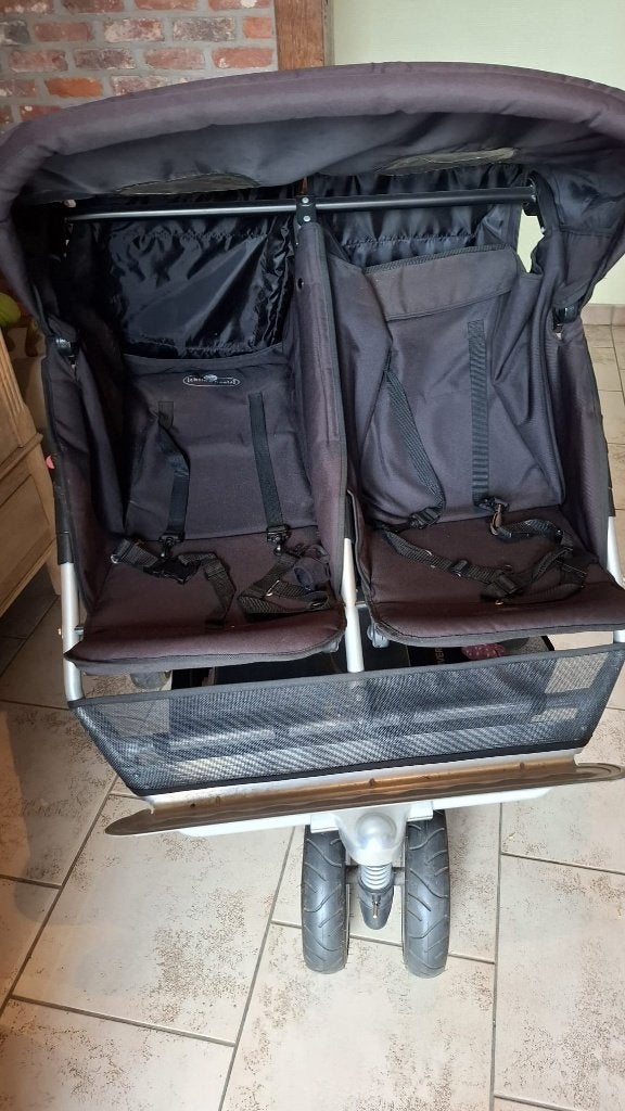 Dubbele buggy, Enlèvement, Utilisé, Protection de pluie