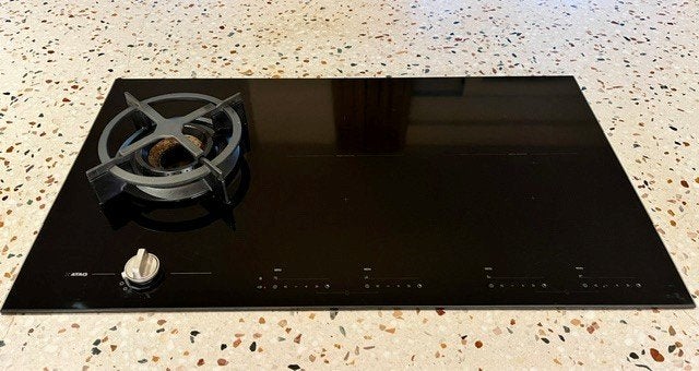 ATAG Inductie/Gasfornuis 90cm, Elektronische apparatuur, Ophalen, Zo goed als nieuw, Inductie, Vrijstaand