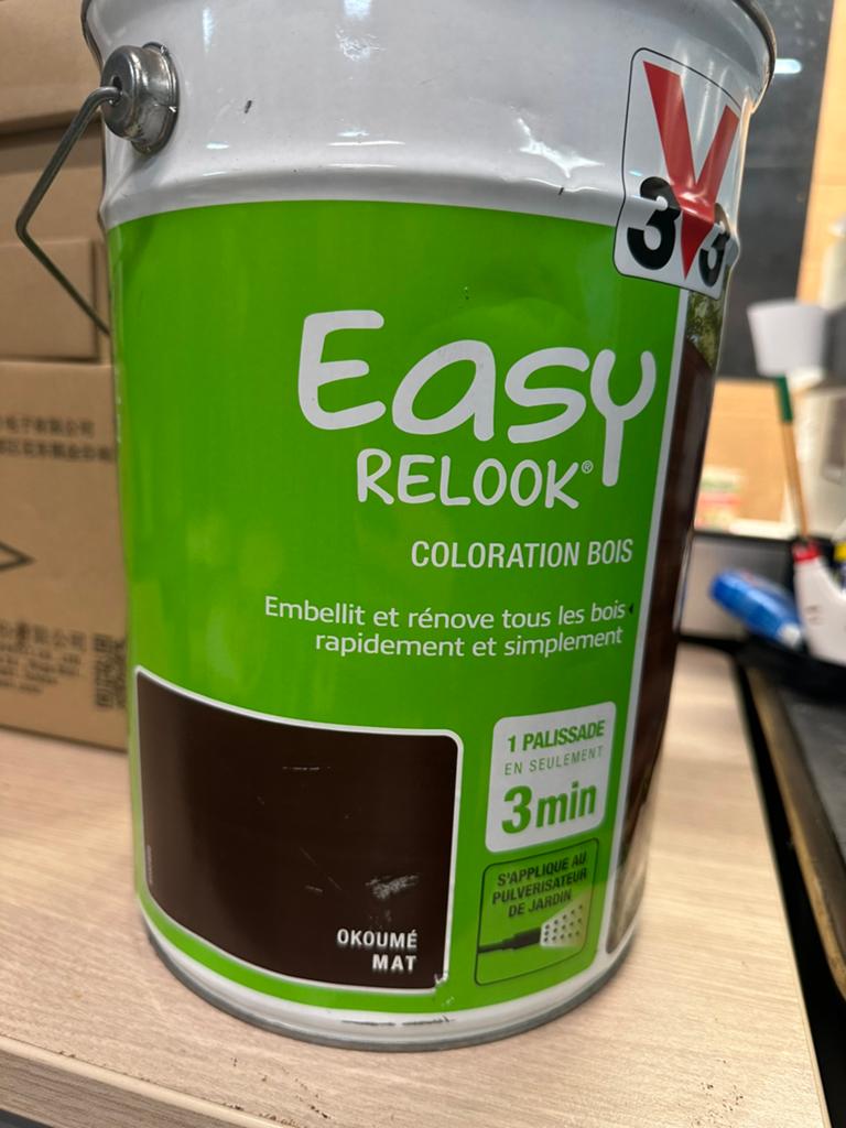 EASY RELOOK — COLORATION BOIS EXTÉRIEUR, Bricolage & Construction, Enlèvement, Comme neuf