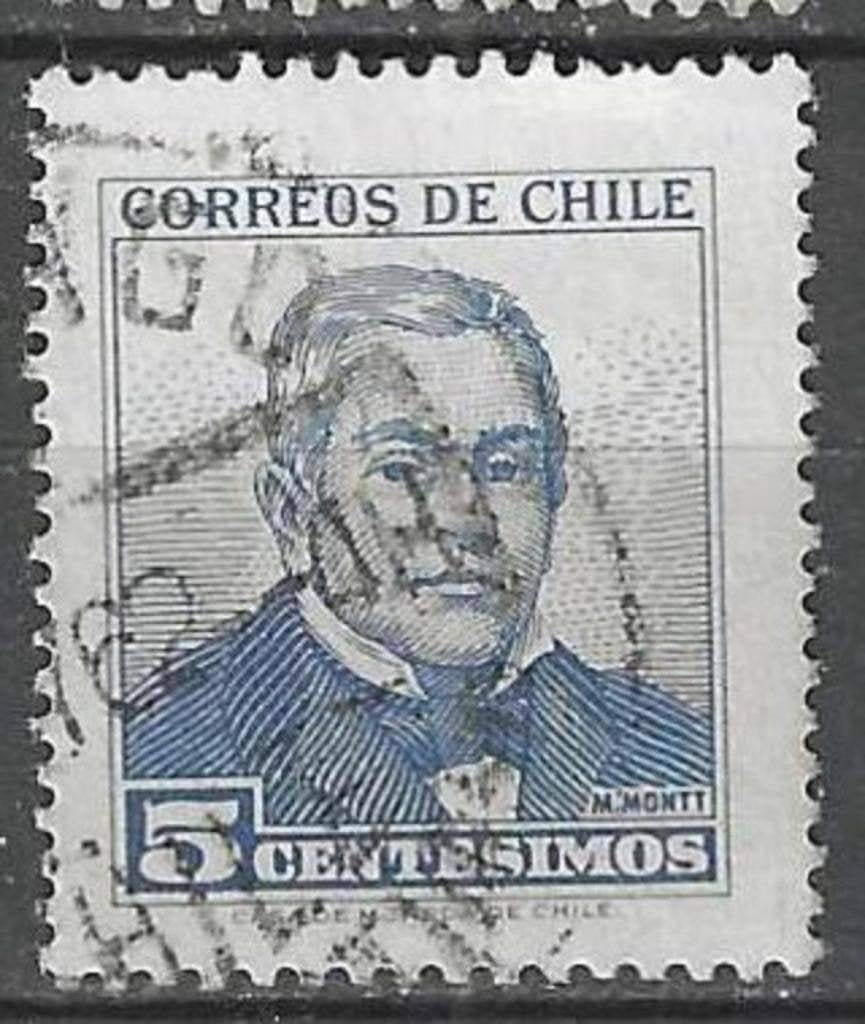 Chili 1960 - Yvert 282 - Pedro Elias Pablo Montt Montt (ST), Envoi, Affranchi