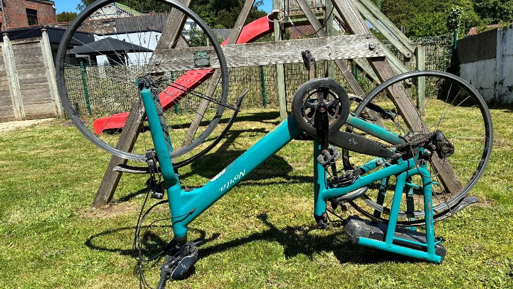 Norta R200 dame 48 azuurgroen frame - DEFECT, Autres marques, Vitesses, Frein sur jante, Enlèvement