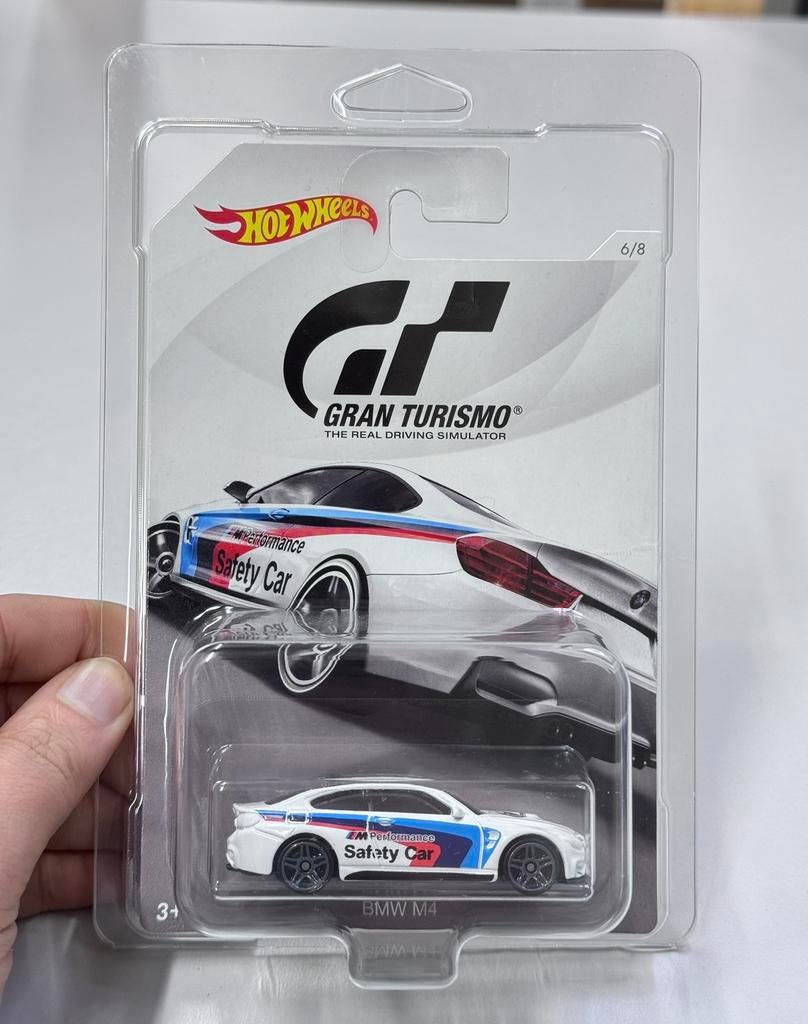 Hot Wheels Gran Turismo BMW M4 White 6/8 - 1:64 safety car, Ophalen of Verzenden, Nieuw, Auto