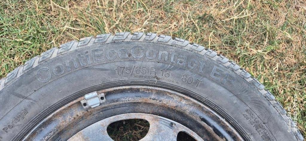 autobanden op velg 175/65R13 80T, Ophalen, Gebruikt, 13 inch, 175 mm