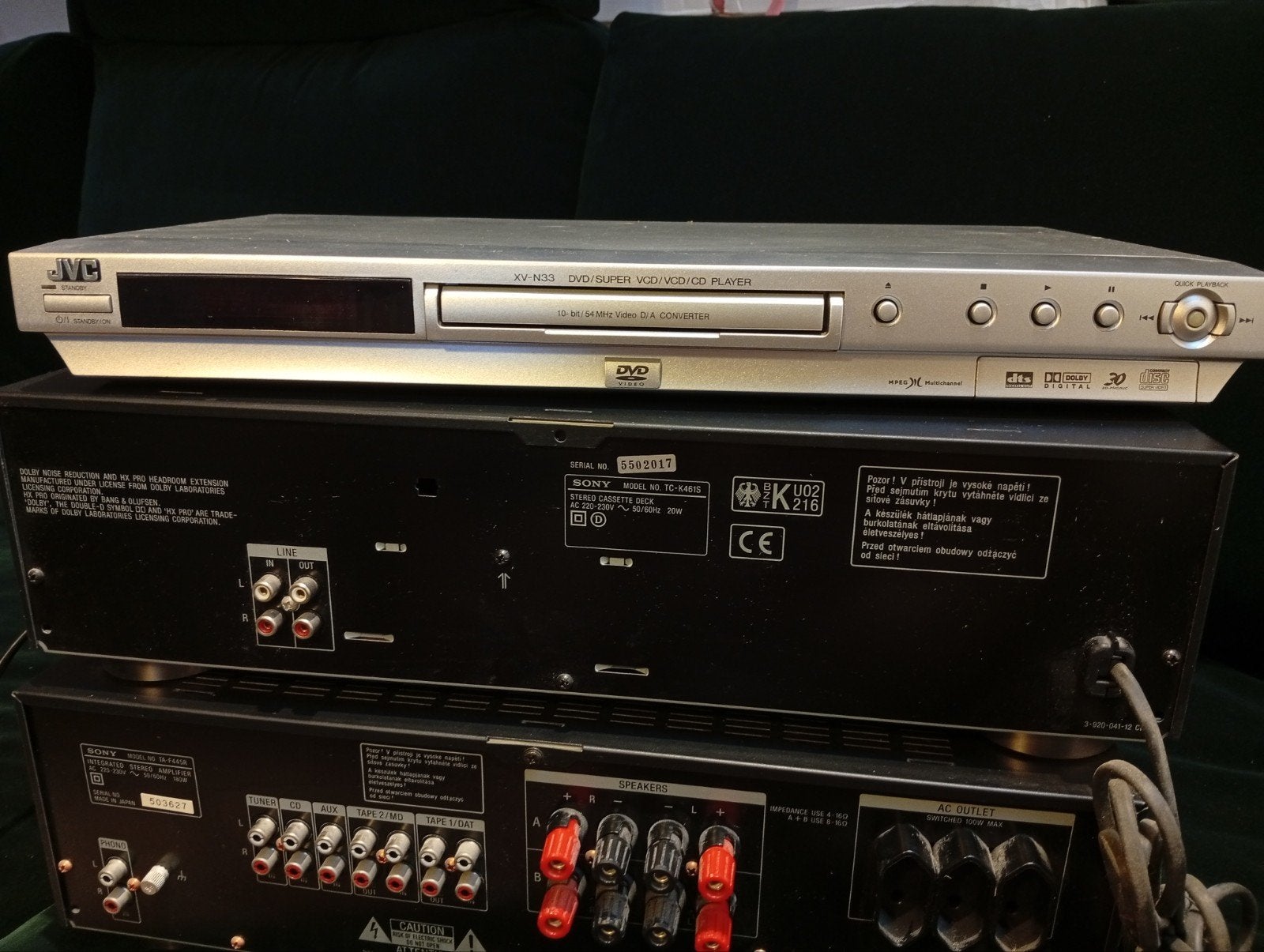 DVD speler - mp3 - cd - vcd - super vcd, Ophalen, Gebruikt, Dvd-speler, JVC