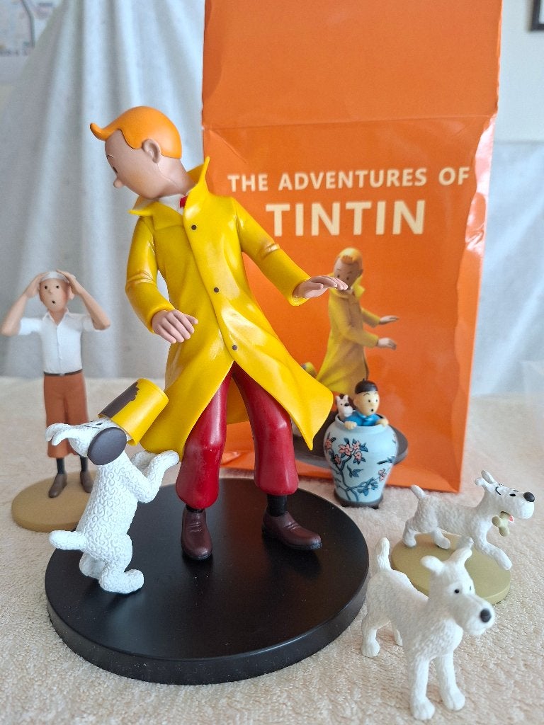 Figurine Tintin et Milou le crabe aux pinces d'or 18cm., Collections, Personnages de BD, Enlèvement ou Envoi, Tintin, Neuf, Statue ou Figurine