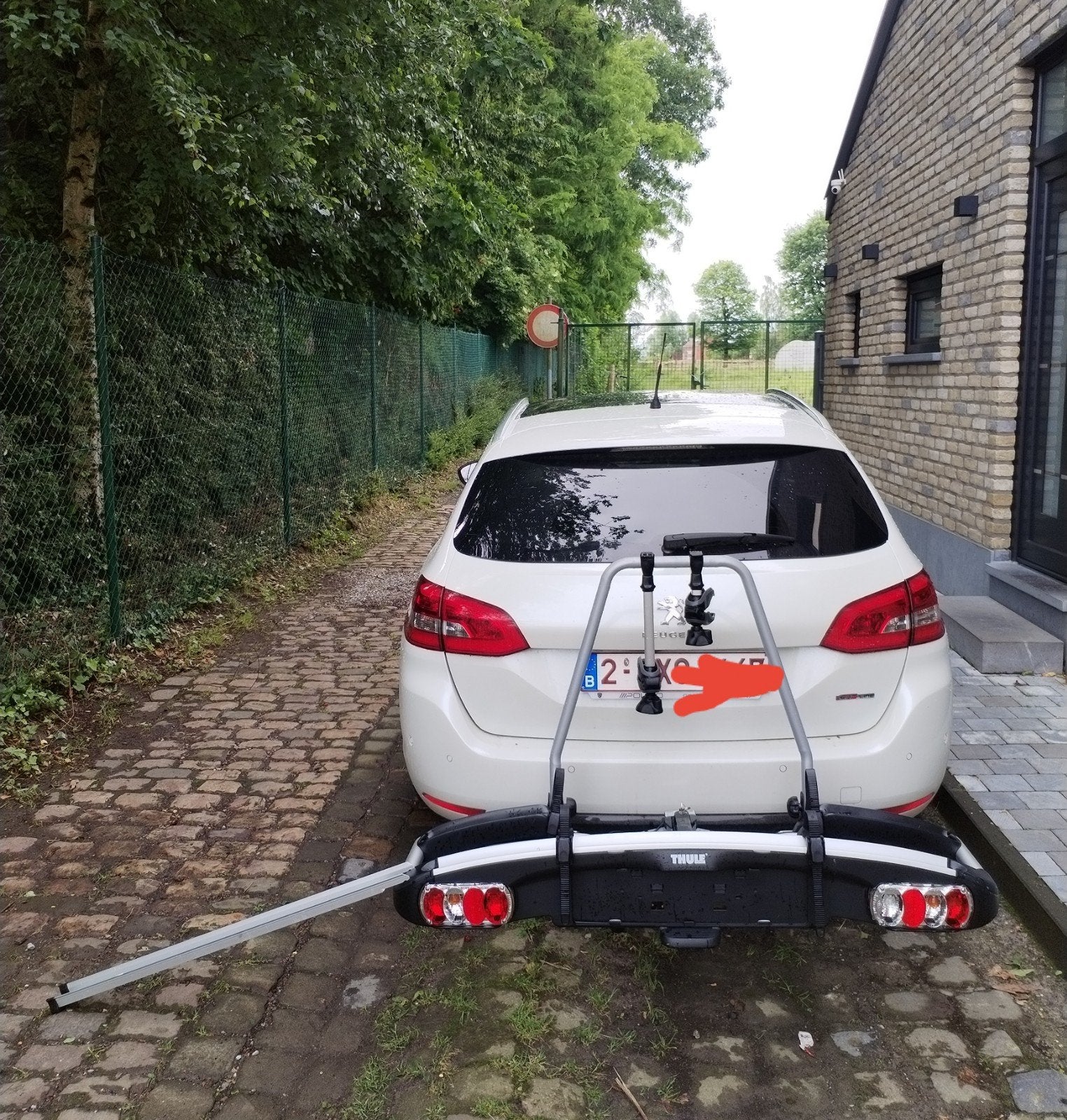 Porte vélos Thule, Enlèvement, 2 vélos