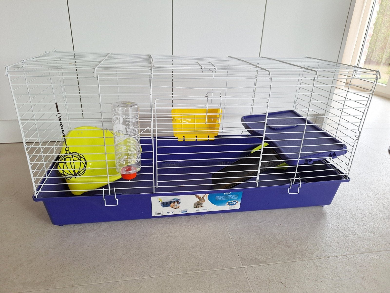 Knaagdierkooi met toebehoren, Cobaye, Moins de 60 cm, 75 à 110 cm, Cage