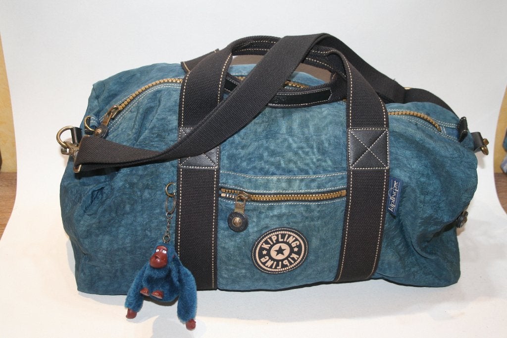 Kipling grote WE / Sporttas met afneembare riem + aapje, Handtassen en Accessoires, Ophalen of Verzenden, Gebruikt
