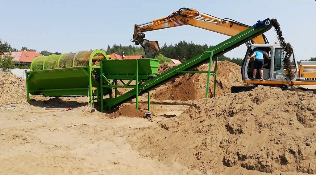 Statische Trommelzeef 400V - kompleet met bunker en band, Auto-onderdelen, Ophalen, 14 inch, Vrachtwagen, Banden en Velgen