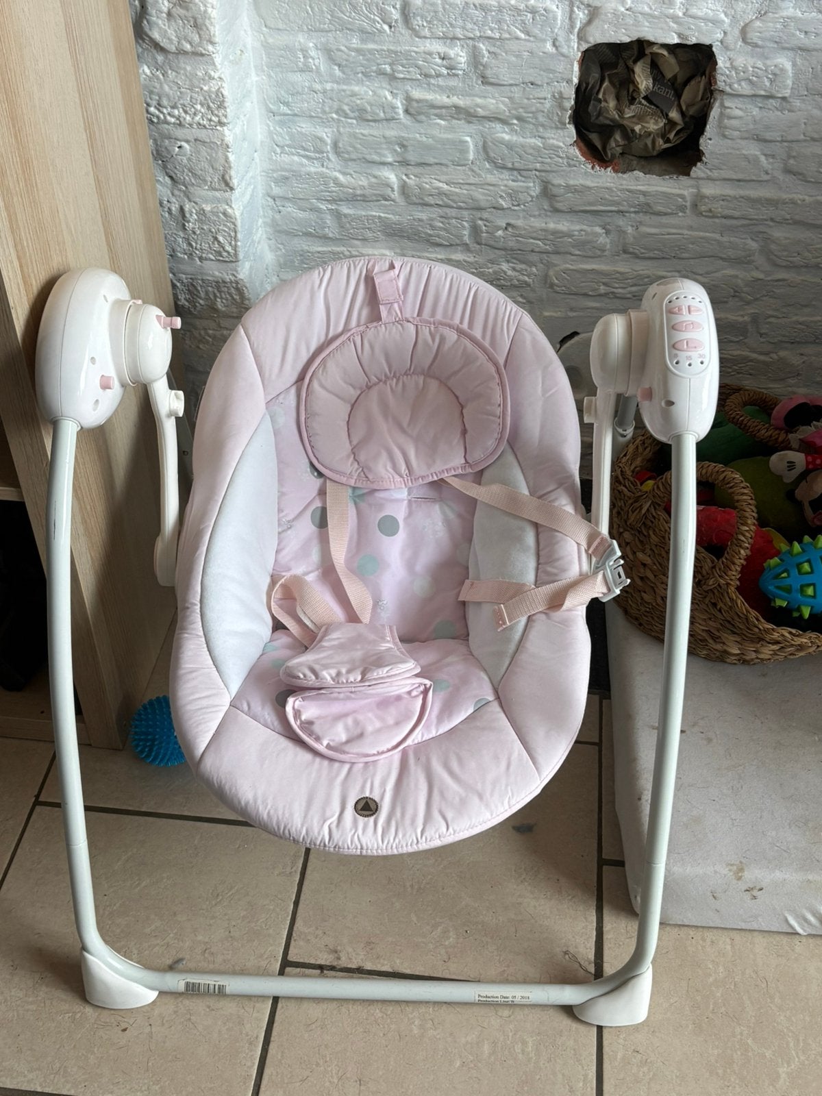 Elektrische schommel voor baby, Kinderen en Baby's, Ophalen, Zo goed als nieuw