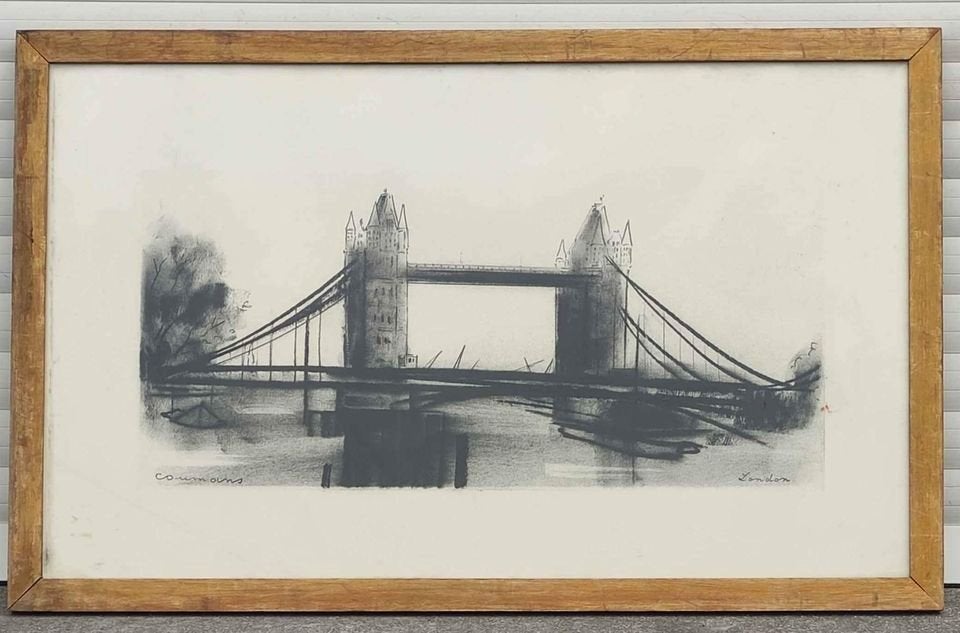 lithographie london signe raymond coumans, Enlèvement ou Envoi, Lithographie