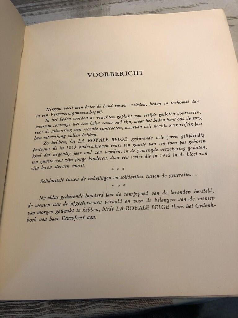 La Royale Belge, Société d'Assurance, 1853-1953, Boeken, Geschiedenis | Stad en Regio, Ophalen of Verzenden, 19e eeuw, Gelezen