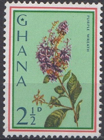 Ghana - Paarse kransbloem - 1959, Timbres & Monnaies, Timbres | Afrique, Enlèvement ou Envoi, Non oblitéré