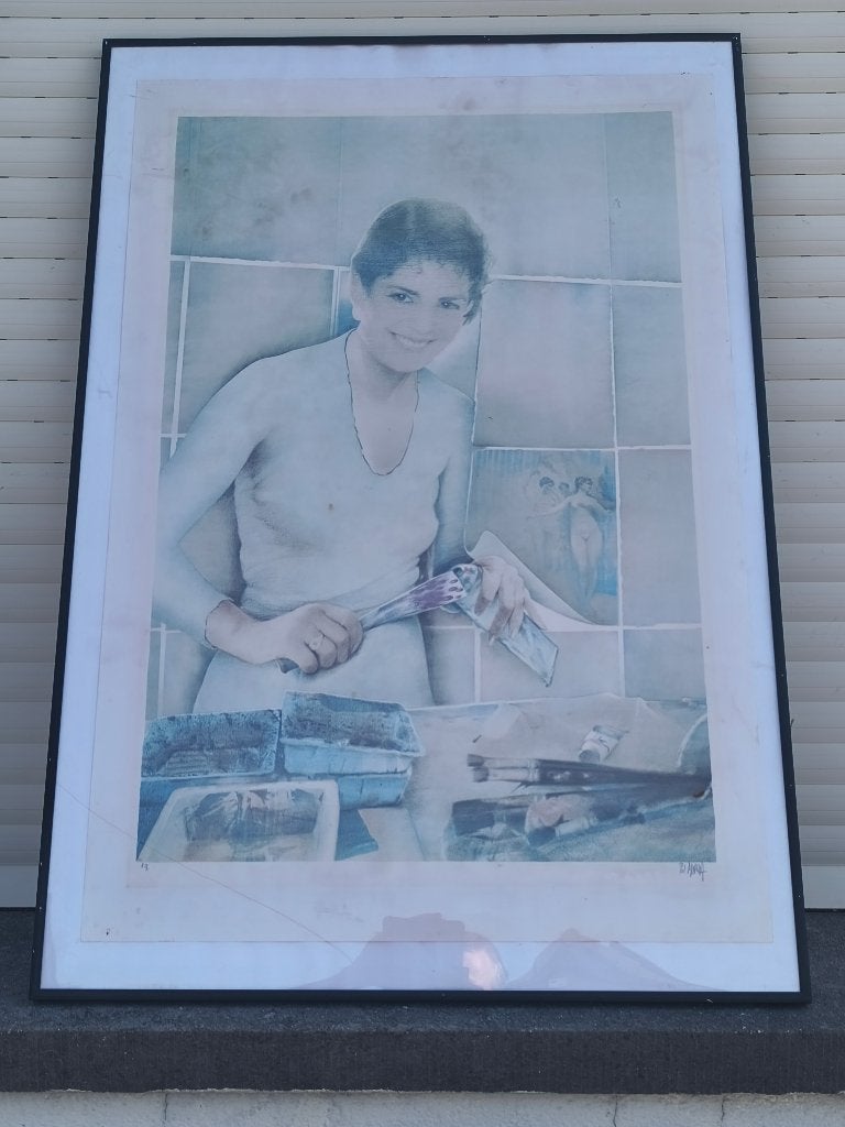 Lithographie épreuve d artiste signe pol mara, Enlèvement, Lithographie