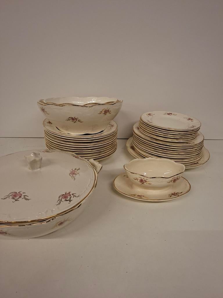 Boch servies bloemen, Ophalen of Verzenden