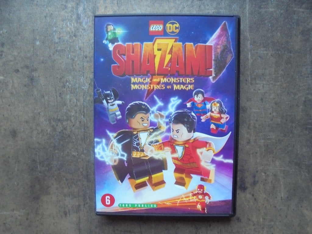 Lego DVD DC Shazam Magic And Monsters (zie foto's), Gebruikt, Tekenfilm, Overige soorten, Ophalen of Verzenden