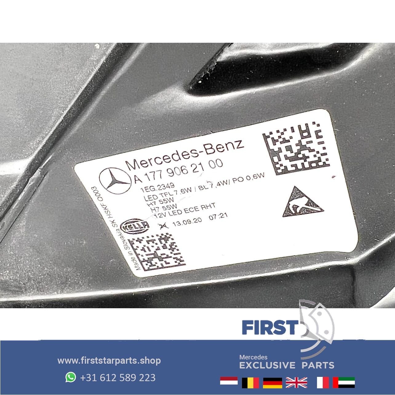 W177 A Klasse HALOGEEN KOPLAMP LINKS (GEEN LED) 2018-2022 OR, Auto-onderdelen, Gebruikt, -, Ophalen of Verzenden, -