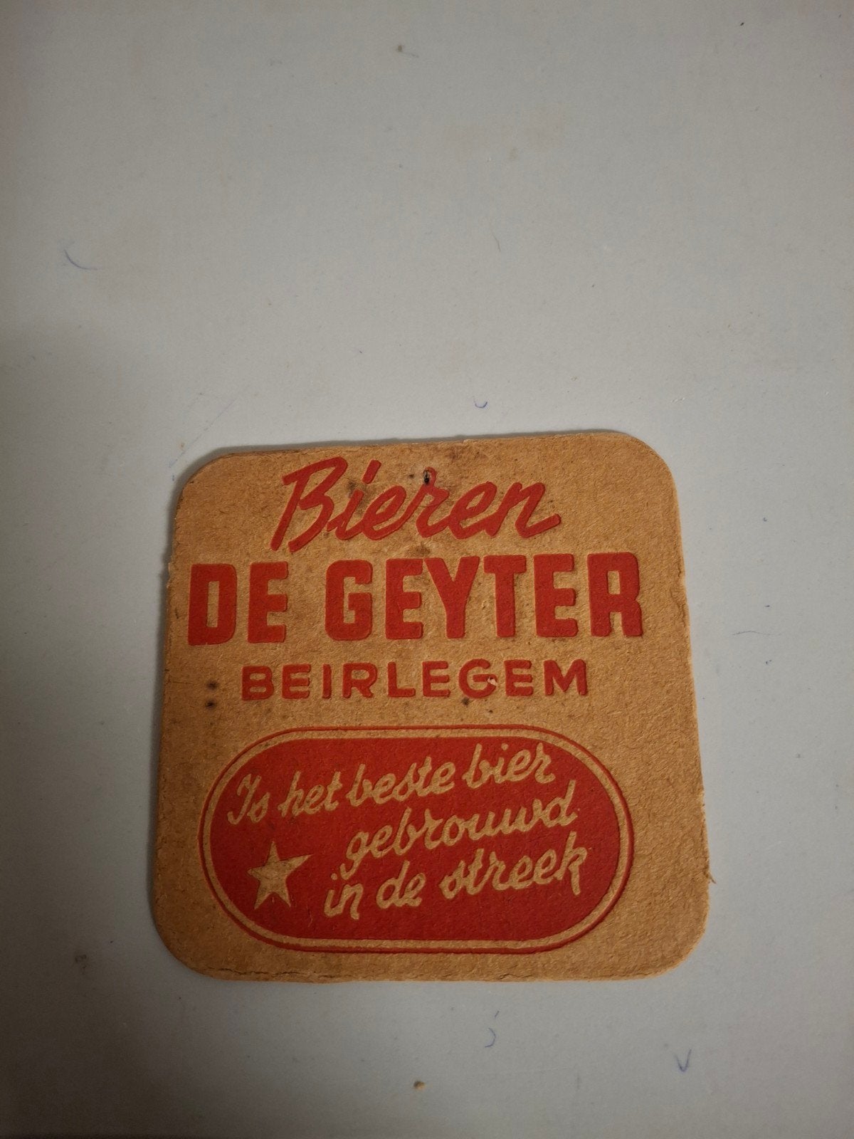 oud bierviltje bieren de geyter beirlegem, Ophalen of Verzenden