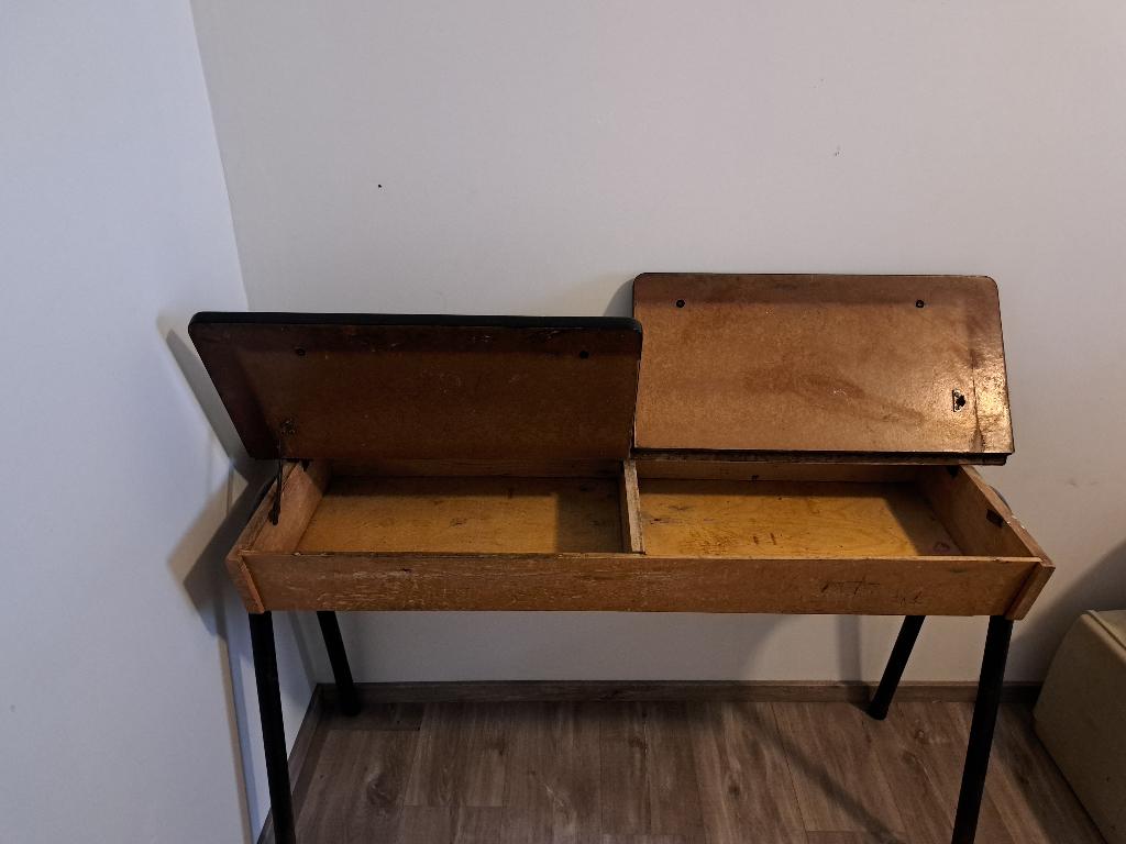 schoolbank - lessenaar, Huis en Inrichting, Ophalen, Zo goed als nieuw, Hout