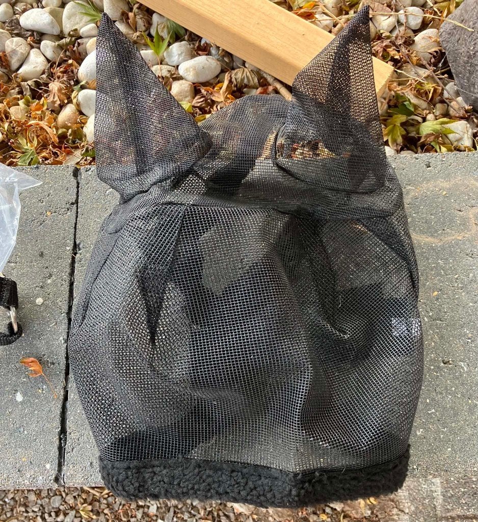 Vliegenmasker maat XXS Mini Shetlander, Weidegang