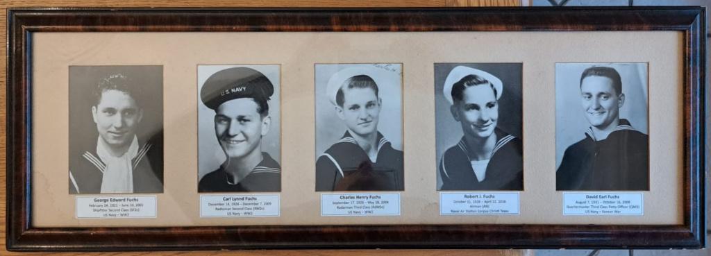 Cadre familial WW2/après-Seconde Guerre mondiale (US Navy), Enlèvement ou Envoi, Marine, Photo ou Poster