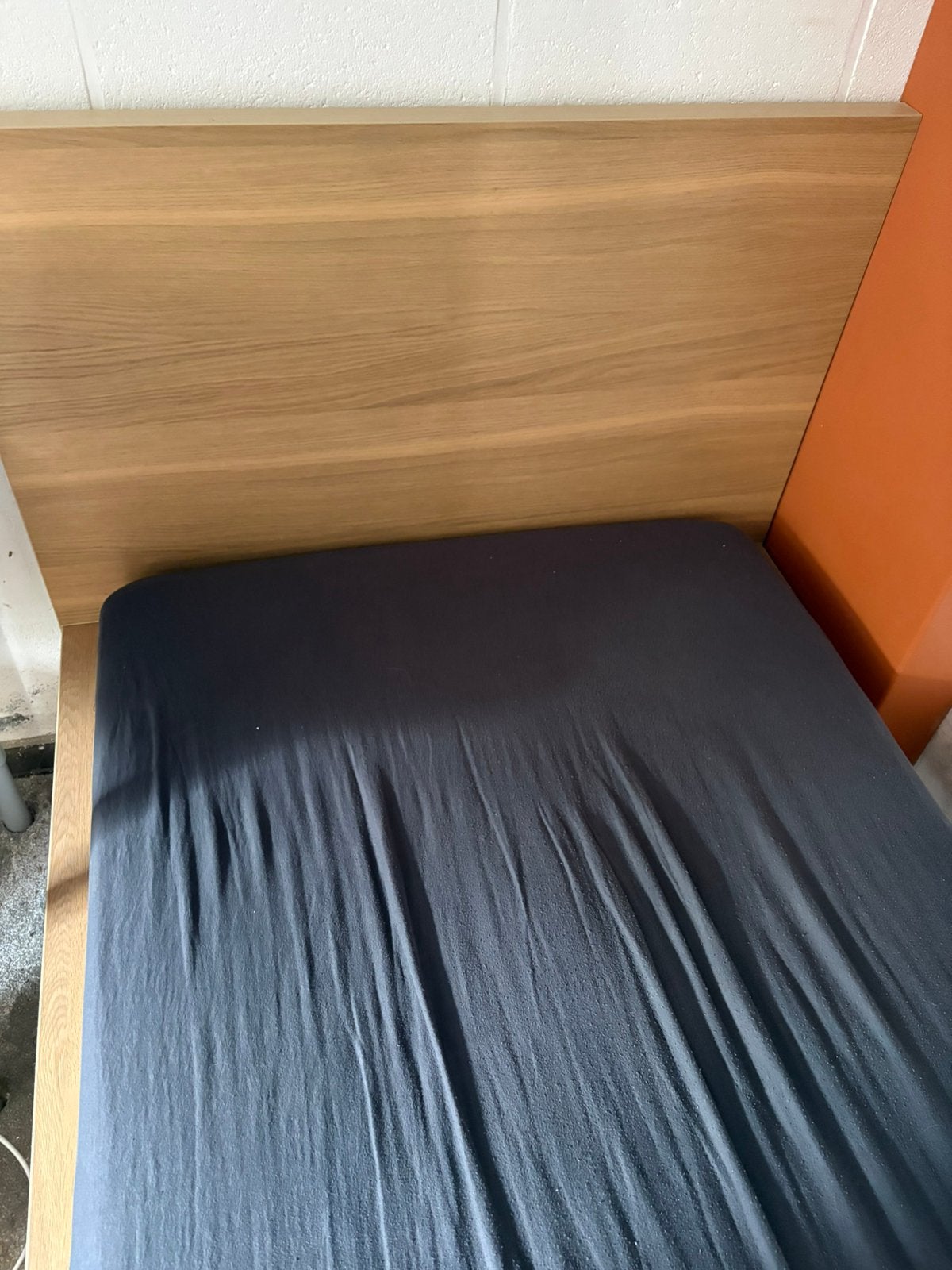Malm IKEA 90x200 eenpersoonsbed als nieuw met boxspring, Ophalen, Zo goed als nieuw, Eenpersoons, 200 cm