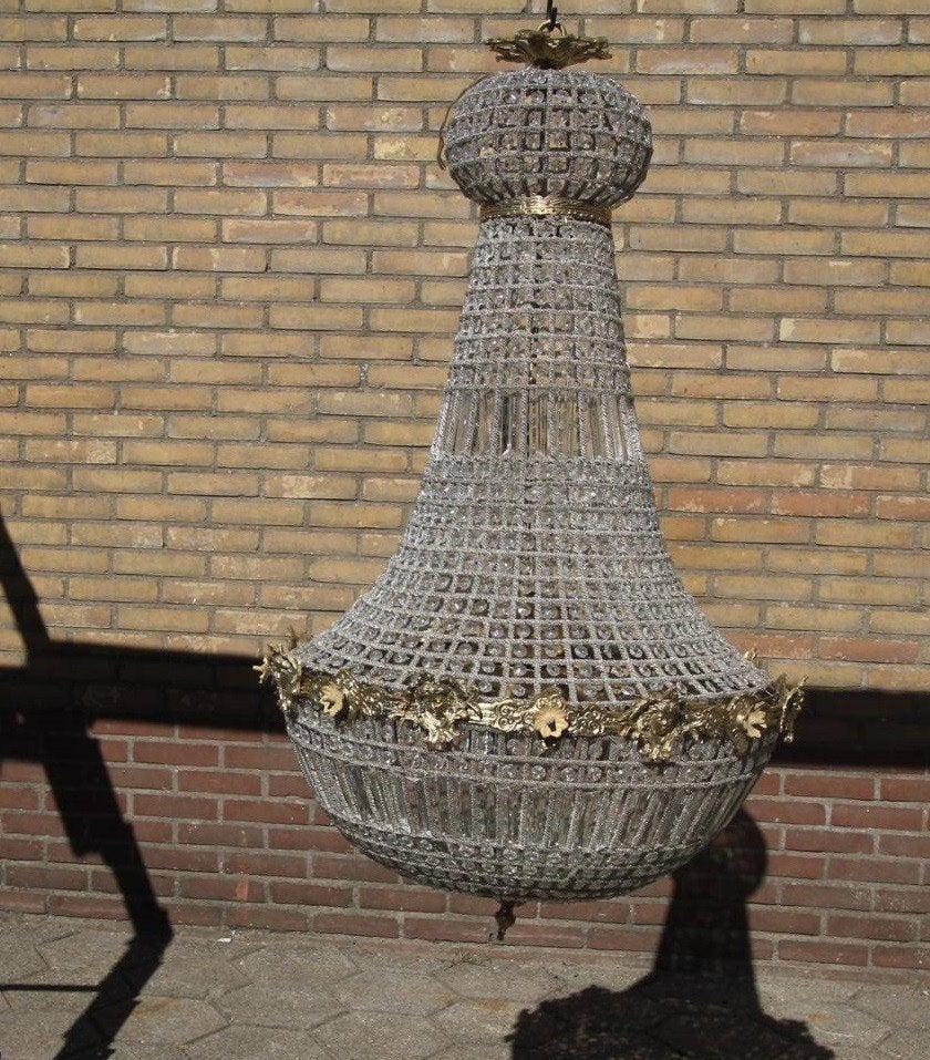 NIEUWE LUCHTER HANGLAMP KRISTALLEN LAMP flamant, Huis en Inrichting, Woonaccessoires | Overige, Ophalen, Meerkleurig, Nieuw, Klassiek