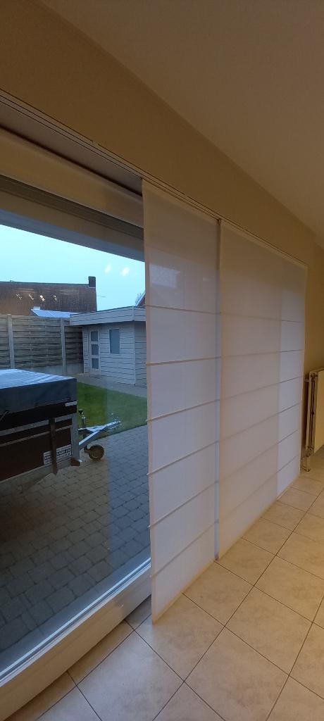 Gordijnen wit, Huis en Inrichting, Stoffering | Gordijnen en Lamellen, Ophalen, 200 cm of meer, Wit, Zo goed als nieuw
