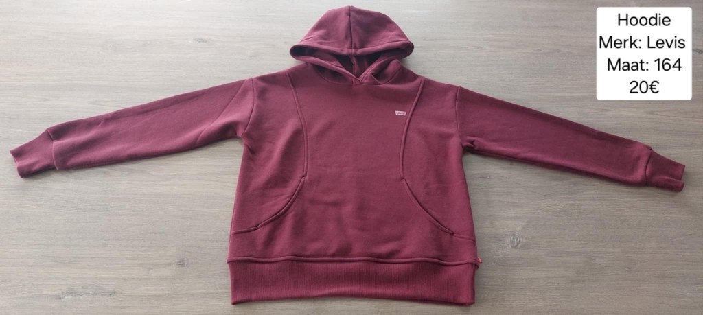 Hoodie unisex: Levi's maat 164 (NIEUW + LABEL), Kinderen en Baby's, Kinderkleding | Maat 164, Jongen of Meisje, Trui of Vest, Nieuw