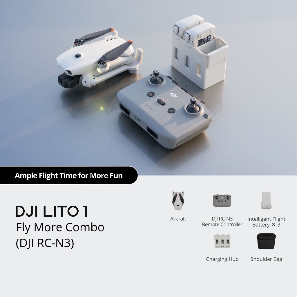 DJI LITO 1 FLY MORE COMBO INCL RC-N3, Hobby & Loisirs créatifs, Modélisme | Radiocommandé & Téléguidé | Hélicoptères & Quadricoptères