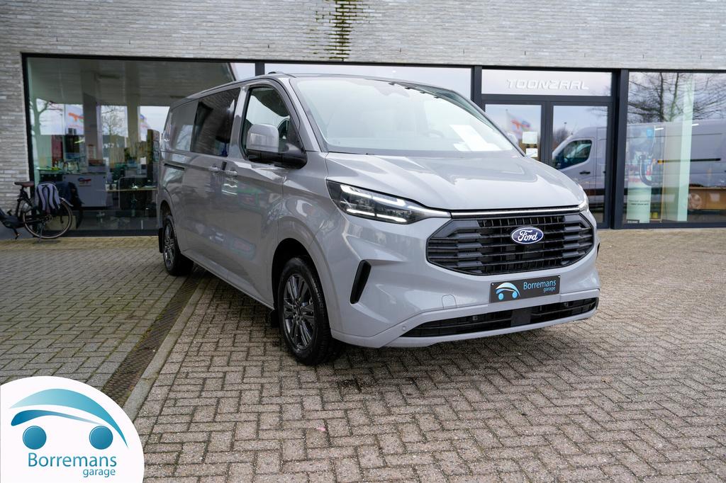 Ford Transit Custom DC 6 PL L2H1 LIMITED 2.0 D 170 PK AUTOM, Auto's, Bestelwagens en Lichte vracht, Diesel, 6 zetels, 6 deurs