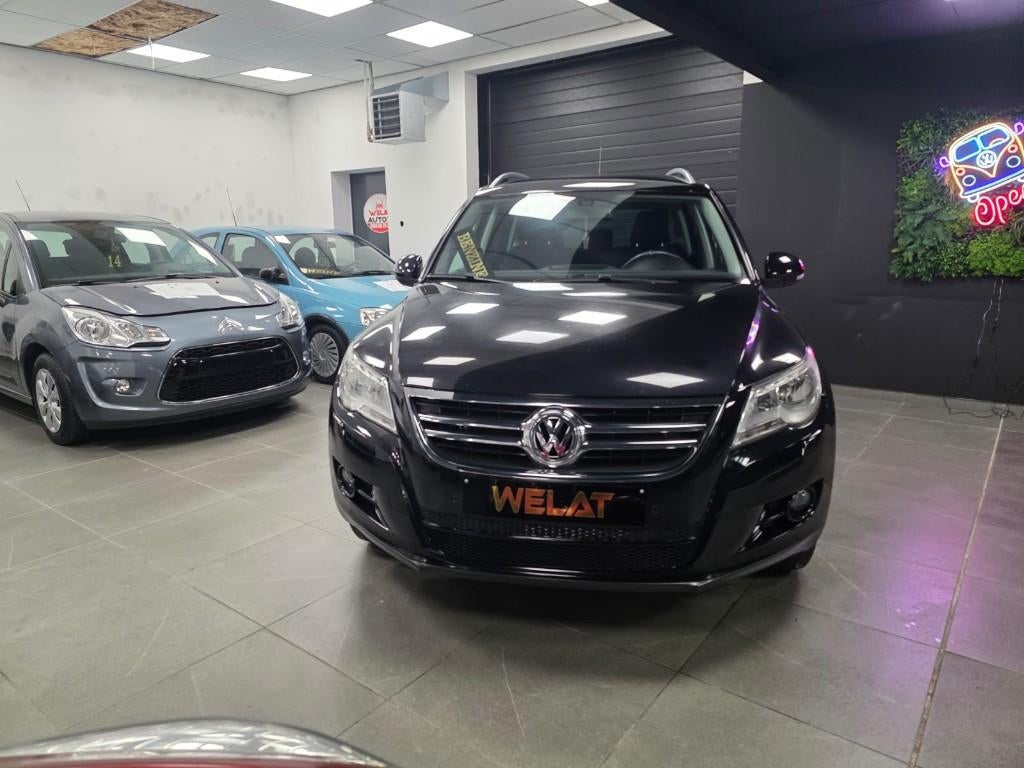 VW TIGUAN 2011 1.4 TURBO BENZINE 116.000KM TOPSTAAT, Auto's, Bluetooth, Euro 5, Zwart, Zwart