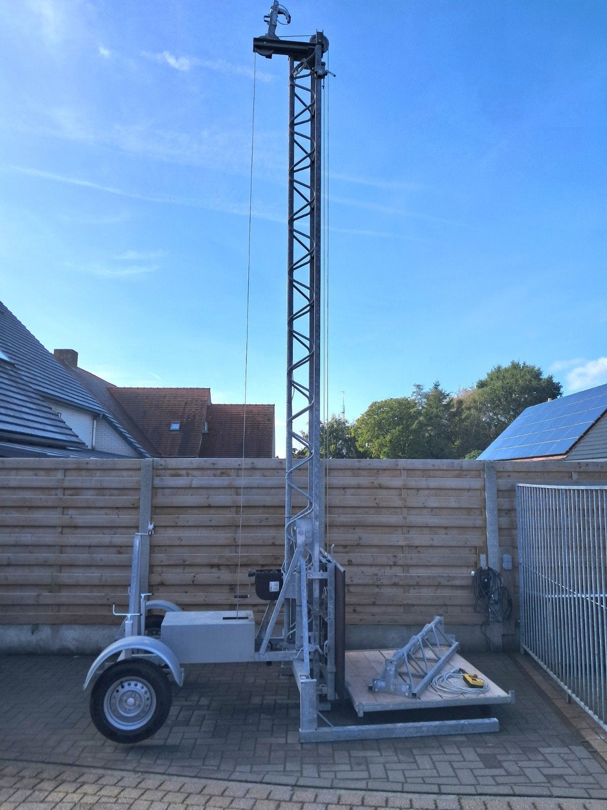 bouwlift 220v 7,5m volledig vernieuwd, Doe-het-zelf en Bouw, Ophalen, Bouwlift