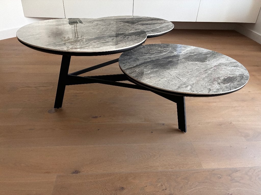 Table basse Christl Dekimpe Design, 100 à 150 cm, Rond, Métal, Comme neuf