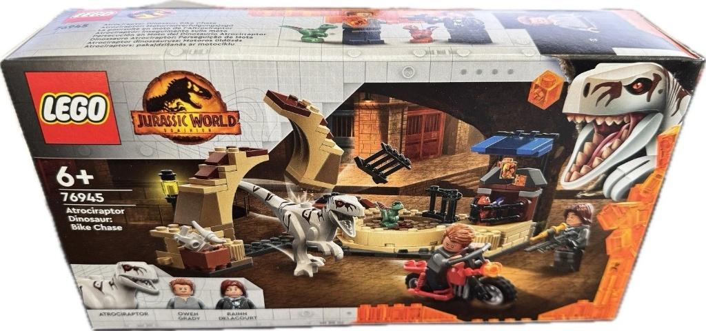 Lego 76945 jurassic world dominion atrociraptor bike chase, Jurassic World, Lego, Nieuw, Ophalen of Verzenden