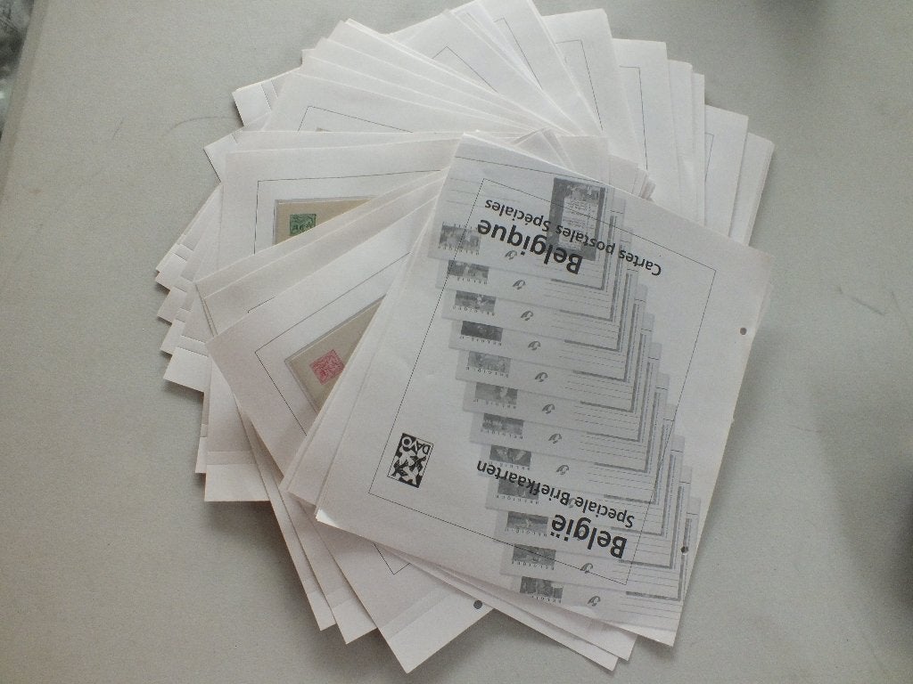Briefkaarten postfris 87 stuks op davo voordrukbladen, Ophalen of Verzenden