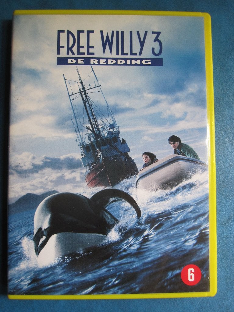 Libérez Willy 3 - Le Rescue (1997), CD & DVD, À partir de 6 ans, Enlèvement ou Envoi, Néerlandais, Comme neuf