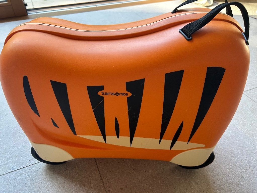 Kind reiskoffer samsonite, Ophalen, Gebruikt, 50 tot 60 cm, Hard kunststof