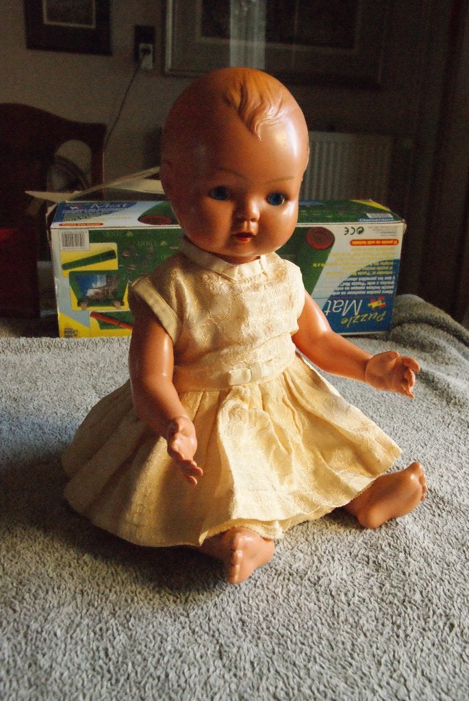 vintage pop in origineel kleedje Kader B3516, Ophalen of Verzenden, Zo goed als nieuw, Pop