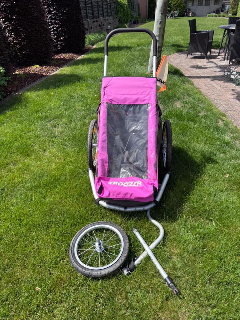 Remorque à vélo Croozer avec accessoires, Enlèvement, Comme neuf