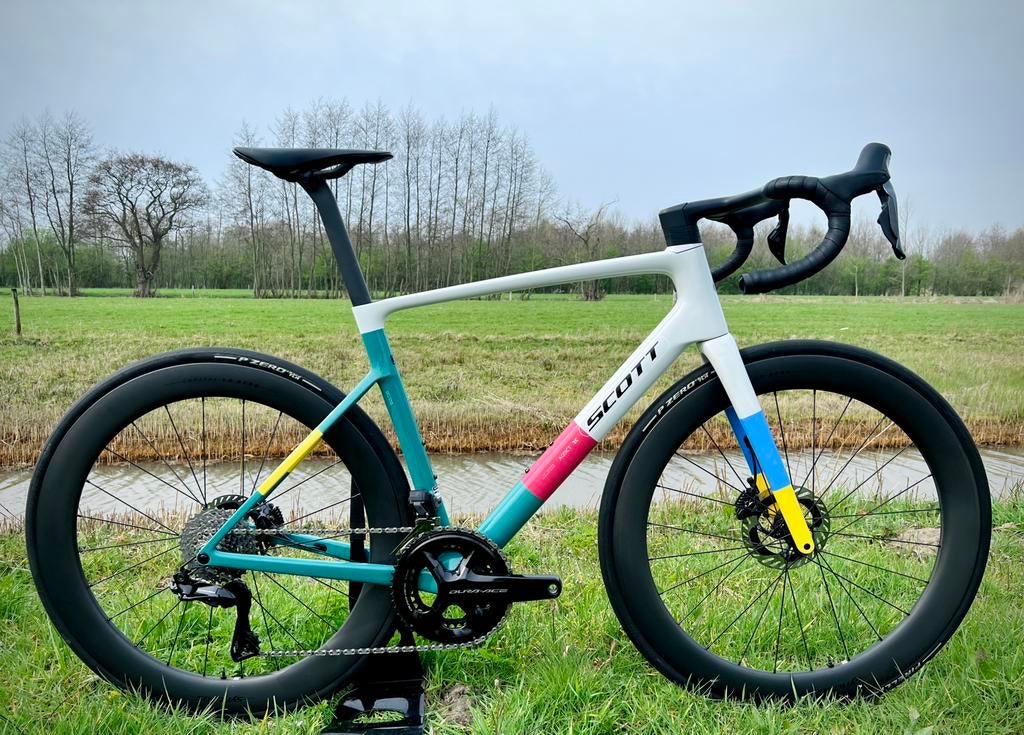 6,7KG Carbon Scott Addict RC PRO Dura-Ace Di2 12s Disc L 56, Fietsen en Brommers, Fietsen | Racefietsen, Carbon, Heren, Ophalen of Verzenden