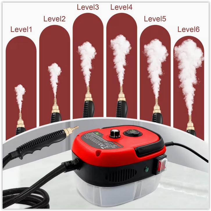 Draagbare Handstoomreiniger 1000ml met Borstelpunt, Hogedr, Enlèvement ou Envoi, Neuf, Nettoyeur à vapeur