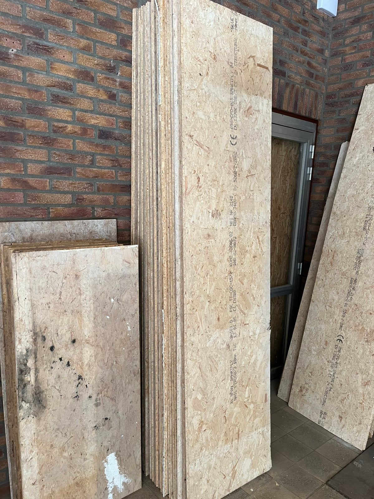20 gebruikte OSB platen 61x245cm met mes-groef, Doe-het-zelf en Bouw, Ophalen, 30 cm of meer, Gebruikt, Overige typen