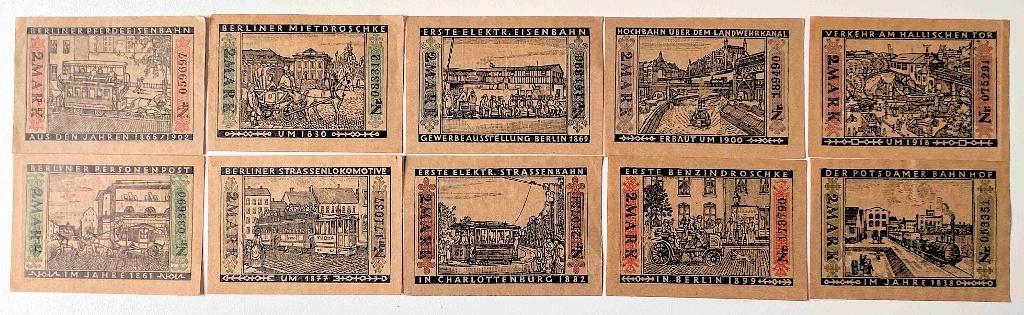 Ville de Berlin - 1922, Enlèvement ou Envoi, Billets de banque