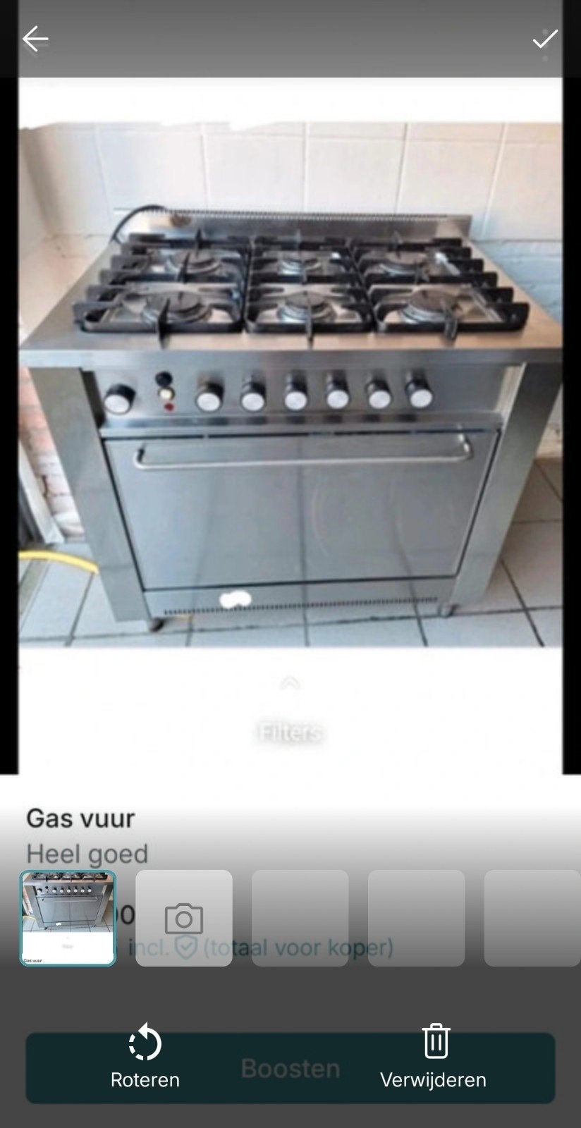 Fornuis, Elektronische apparatuur, Fornuizen, Ophalen, Gas
