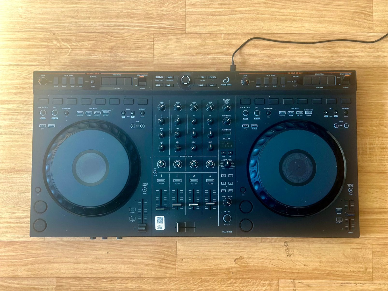 AlphaTheta DDJ-GRV6, Muziek en Instrumenten, Ophalen of Verzenden, Zo goed als nieuw, Draaitafel, Pioneer