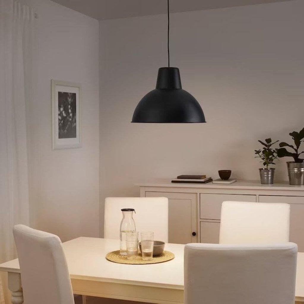 Lampe suspendue noire 38cm 2 pièces, Enlèvement, Comme neuf, Synthétique, Modern