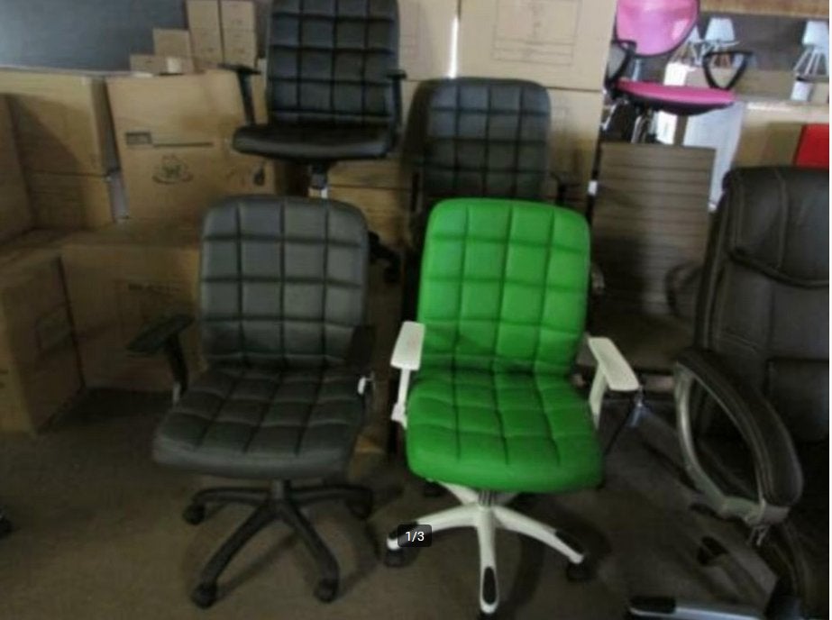 Nieuw bureaustoel 95 euro per stuk zwart-grijs-groen p.u., Maison & Meubles, Chaises de bureau, Enlèvement, Neuf, Gris, Chaise de bureau
