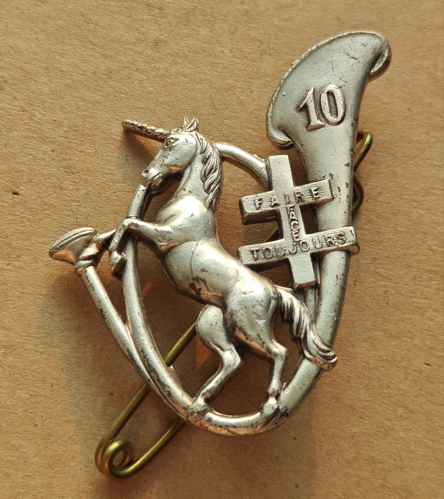 10e bataillon de parachutistes français, Enlèvement ou Envoi, Armée de terre, Emblème ou Badge